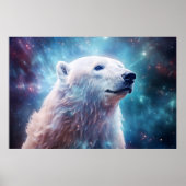Polar Beer Wilde Dier Majestic Wilderness Art Poster (Voorkant)