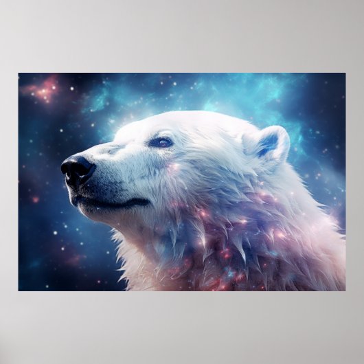 Polar Beer Wilde Dier Majestic Wilderness Art Poster (Voorkant)