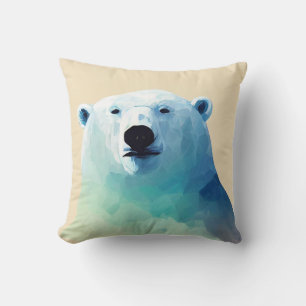 Polar Beer Wilde Natuur Dierlijke Kleuren Kunst Sc Kussen