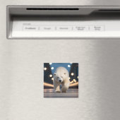 Polar Beer Wildlife Dier Op Straat Magneet (Insitu (Vaatwasser))