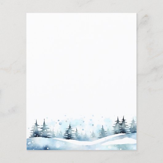 Polar beer winter baby shower budget uitnodiging (Achterkant)