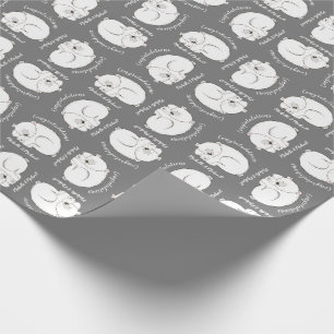 Polar Beer Winter Baby shower Cadeaupapier