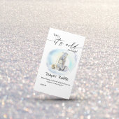 Polar Beer Winter Baby shower Koud buiten spel Informatiekaartje