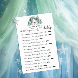 Polar Beer Winter Baby shower "Raad eens wie" spel
