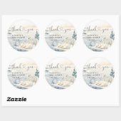 Polar Beer Winter Baby shower Ronde Sticker (Vel)