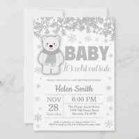 Polar Beer Winter Baby shower Snowflake