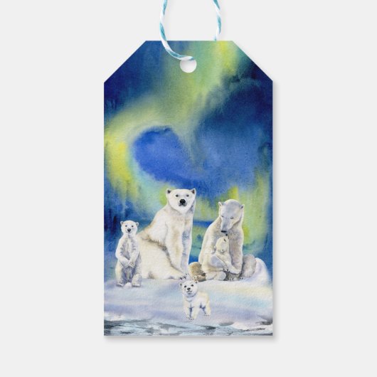 Polar Beer Winter Barly Wait Baby shower Favor Cadeaulabel (Achterkant)