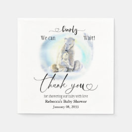 Polar Beer Winter Barly Wait Baby shower Favor Servet