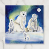 Polar Beer Winter Barly Wait Baby shower Gift Bedankjes Labels (Achterkant)