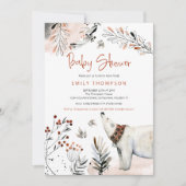 Polar Beer Winter Foliage Verbrand Sinaasappel Bab Kaart (Voorkant)