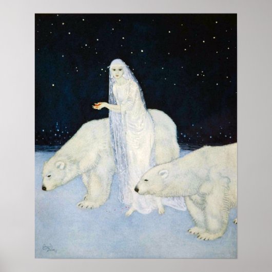 Polar Beer Winter Magic Poster Print Edmund Dulac (Voorkant)