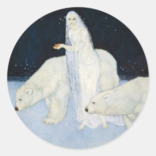 Polar Beer Winter magische Stickers - Edmund Dulac