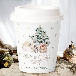 Polar Beer Winter Modern Baby shower Papieren Bekers