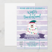 Polar beer winter nederland jongen verjaardag uitn kaart (Voorkant / Achterkant)