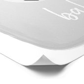 Polar Beer Winter Neutraal grijs Baby shower Poste Poster (Hoek)