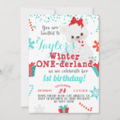 Polar Beer Winter One-derland Verjaardag Kaart (Voorkant)