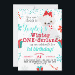 Polar Beer Winter One-derland Verjaardag Kaart<br><div class="desc">Polar Beer Winter One-derland Verjaardag</div>