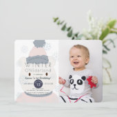 Polar Beer Winter Onederland 1e foto verjaardag Kaart (Staand voorkant)