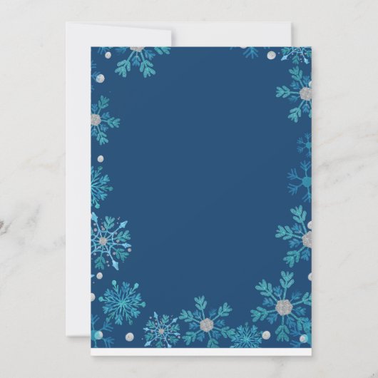 Polar Beer Winter Onederland Birthday Uitnodiging (Achterkant)