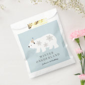 Polar Beer Winter Onederland Blue 1e verjaardag Bedankzakje (Gezegeld)