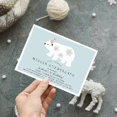 Polar Beer Winter Onederland Blue 1e verjaardag Kaart