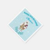 Polar Beer Winter Pool Kids Verjaardagsfeest Servet (Hoek)