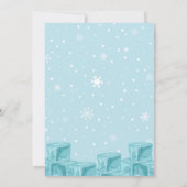 Polar Beer Winter Pool Party Kids Verjaardagsfeest Kaart (Achterkant)