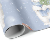 Polar Beer Winter Santa Clause Kerstmis Cadeaupapier (Rol Hoek)