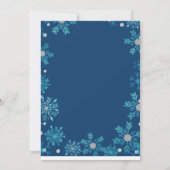 Polar Beer Winter wonderland Birthday Invitation Kaart (Achterkant)