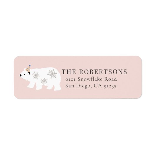 Polar Beer Winter Wonderland Roze label (Voorkant)