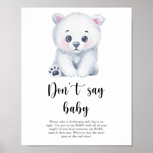 Polar Beer - Zeg niet baby Poster (Voorkant)
