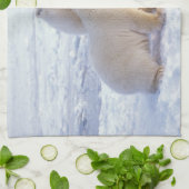 Polar beer zeug met welp, pack theedoek (Gevouwen)