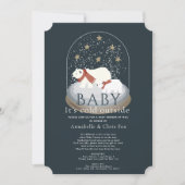 Polar Beer zijn Cold Navy Baby shower per post Kaart (Voorkant)
