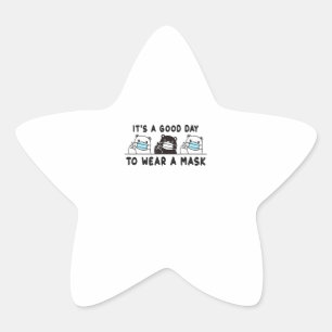 Polar Beer Zwart Beer Dragen Gezichtsmasker Leuk G Ster Sticker
