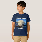 Polar Beer Zwemt T-shirt (Voorkant volledig)