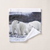 Polar Beren Bathroom Towel set Bad Handdoek (Wasdoekje)
