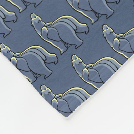 Polar Beren Blanket Beer Art Fleece Blankets (Hoek)