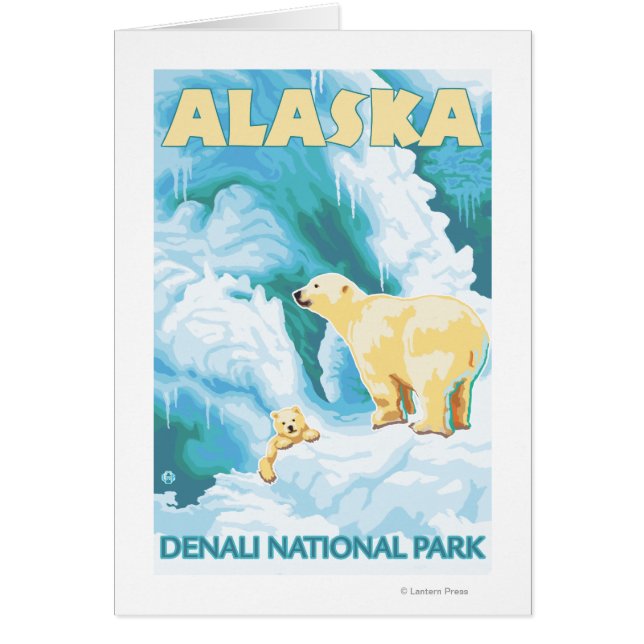 Polar Beren & Cub - Nationaal Park Denali, Alaska (Voorkant)