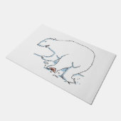 Polar Beren deurmat (Schuin)