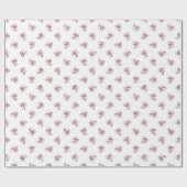 Polar Beren en Candy Canes Cadeaupapier (Vlak)