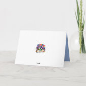 Polar Beren en kerstcadeau Christelijke Schrift Feestdagen Kaart (Achterkant)