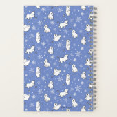 Polar Beren en sneeuwvlokken - Personaliseer - Notitieboek (Achterkant)