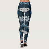 Polar Beren gebreid winterpatroon Leggings (Achterkant)