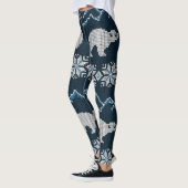 Polar Beren gebreid winterpatroon Leggings (Links)