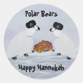 Polar Beren Hannukah Nachten Stickers (Voorkant)