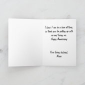 Polar Beren Husband to Wife Jubileum Card Feestdagen Kaart (Binnen)