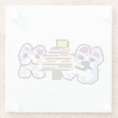 Polar beren kerst glazen onderzetter (Achterkant)