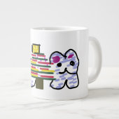 Polar beren kerst grote koffiekop (Voorkant rechts)