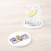 Polar beren kerst zandsteen onderzetter (Zijkant)