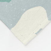 Polar Beren kerstwinterpatroon Fleece Deken (Hoek)